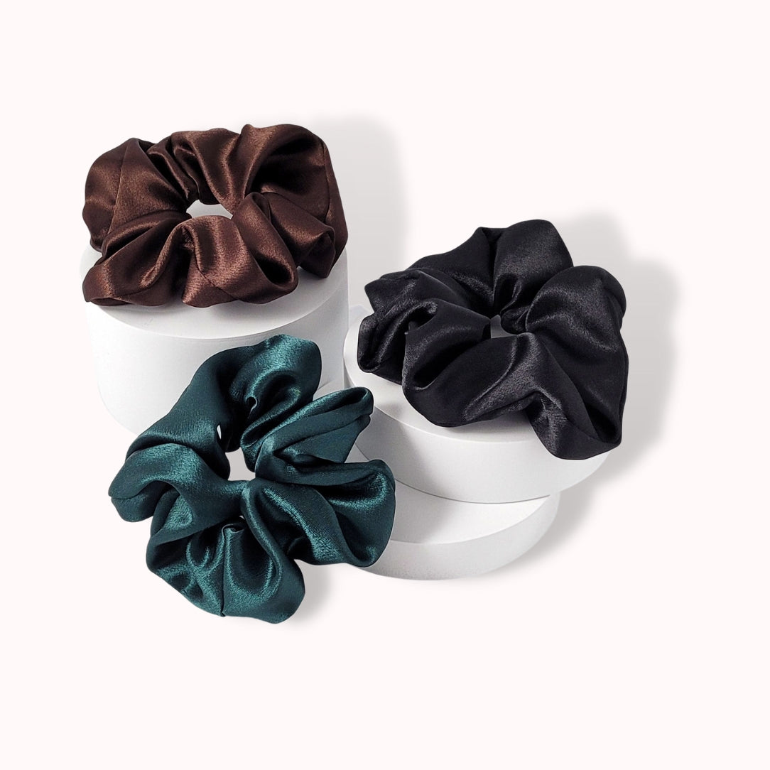 Chouchou satin - noir - Boutique Articho