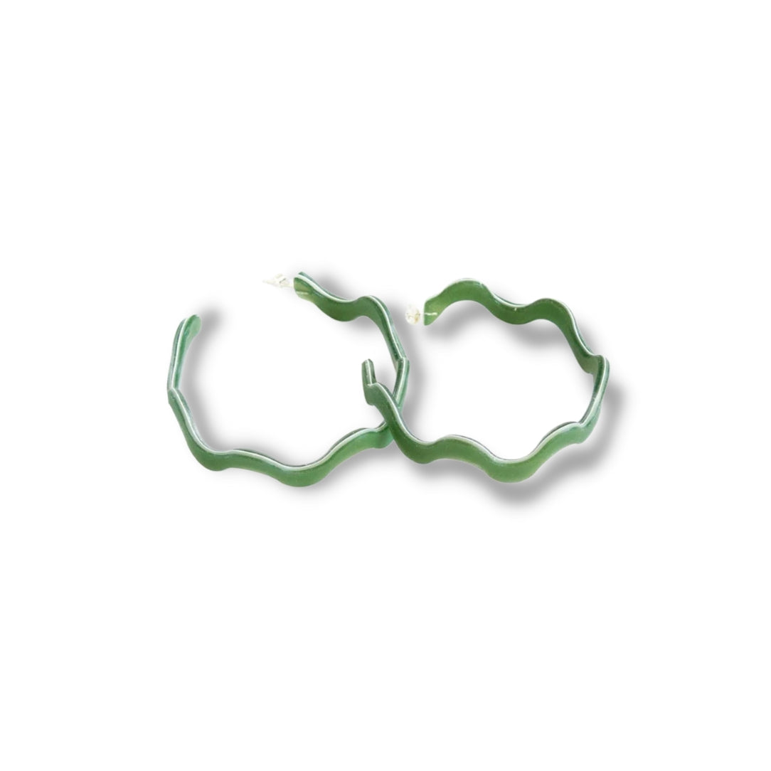Larges anneaux ondulés - Boutique Articho