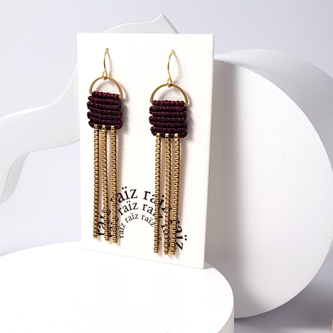 Naïad - boucles avec chaine - Boutique Articho