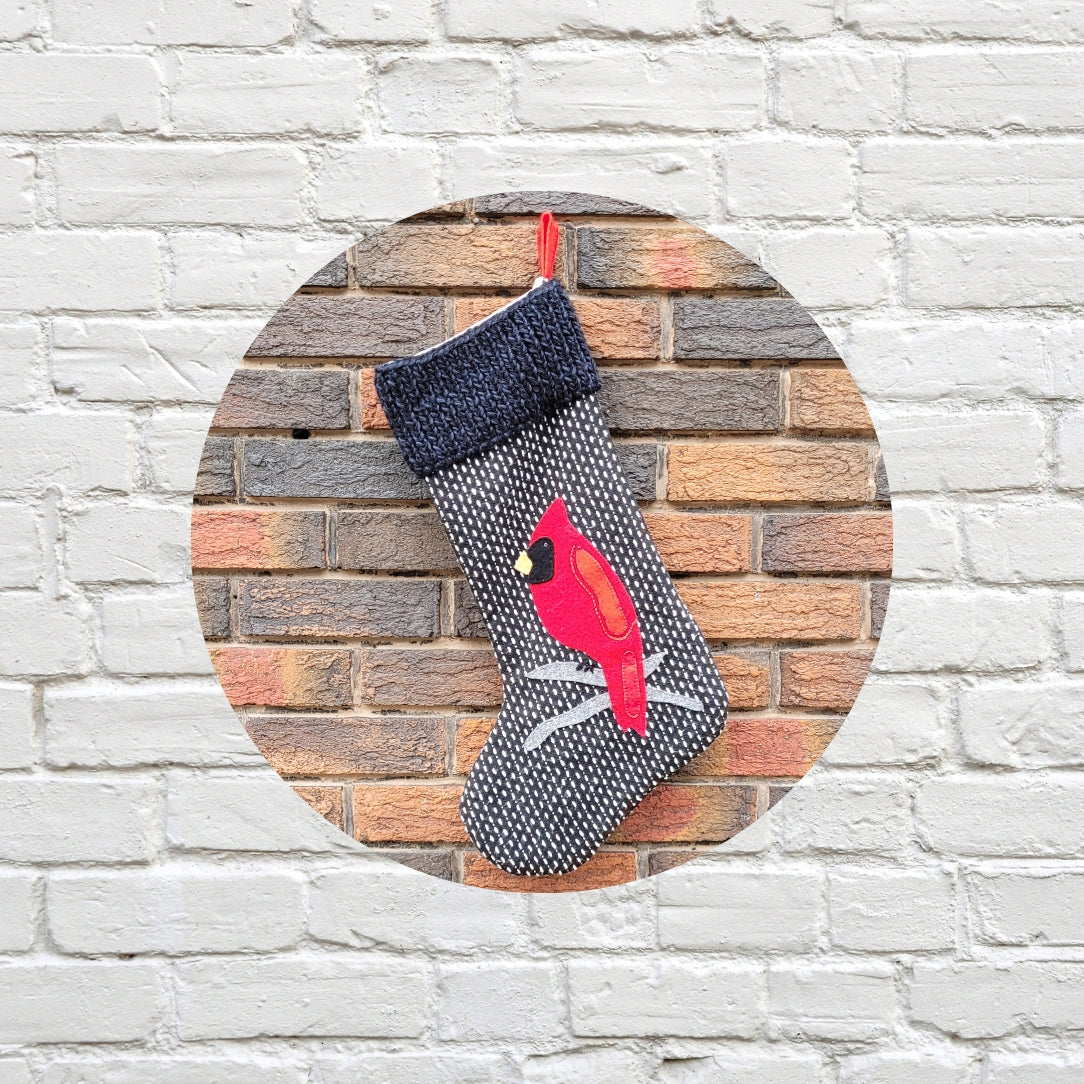 Bas de Noël - cardinal - Boutique Articho