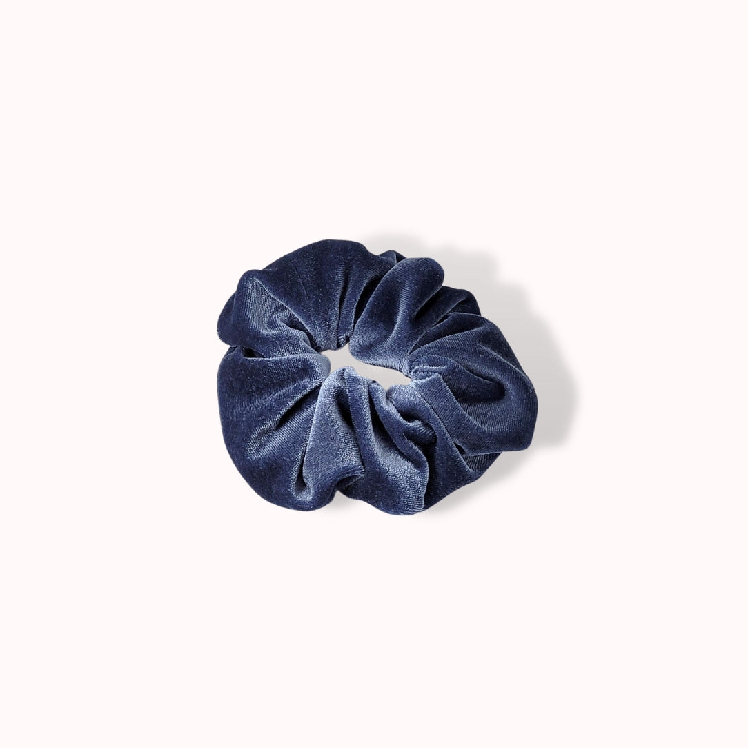 Chouchou velours - bleu-gris - Boutique Articho