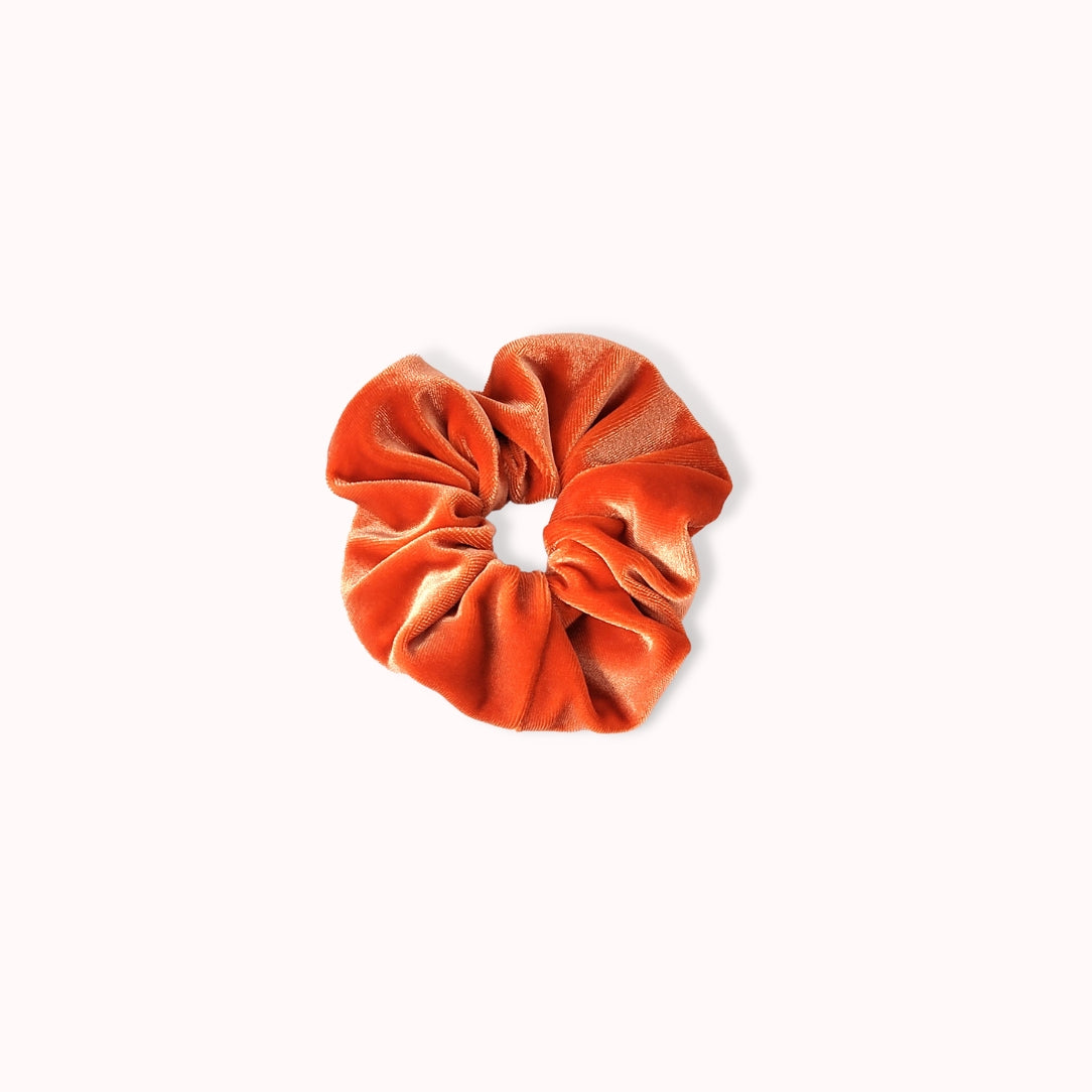 Chouchou velours - orange - Boutique Articho
