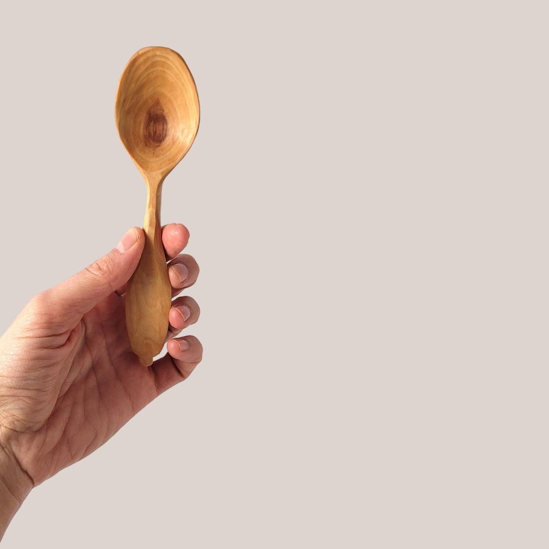 Cuillère de bois - pommier - Boutique Articho
