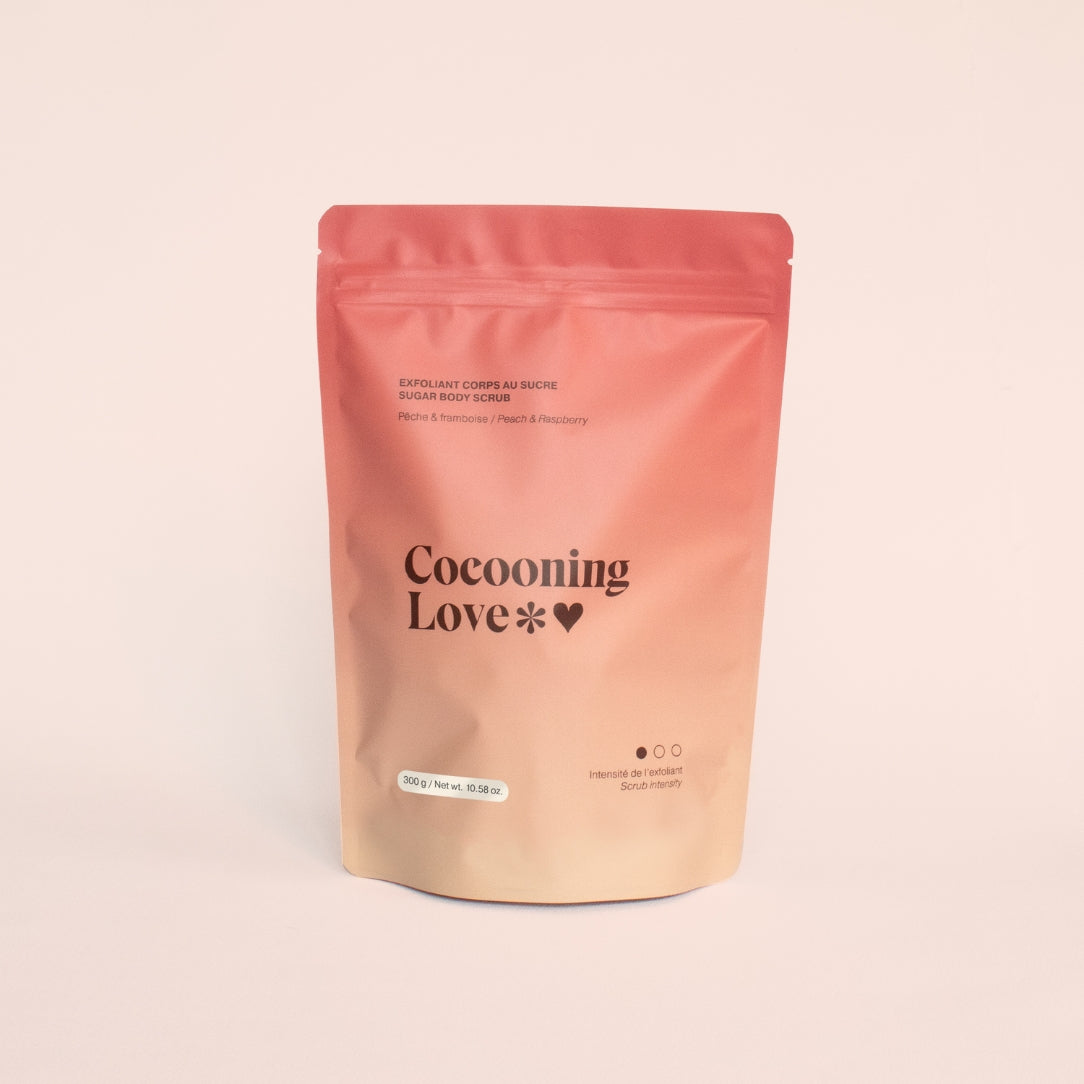 Exfoliant corps au sucre - Pêche et Framboise - Boutique Articho