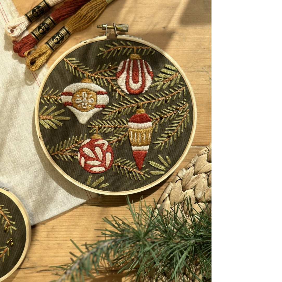 Kit de broderie DIY - Dans le sapin - Boutique Articho