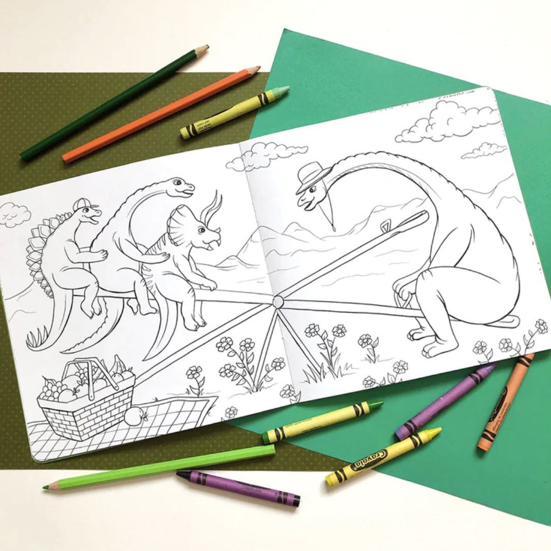 Les Dinosaures - Cahier à colorier - Boutique Articho