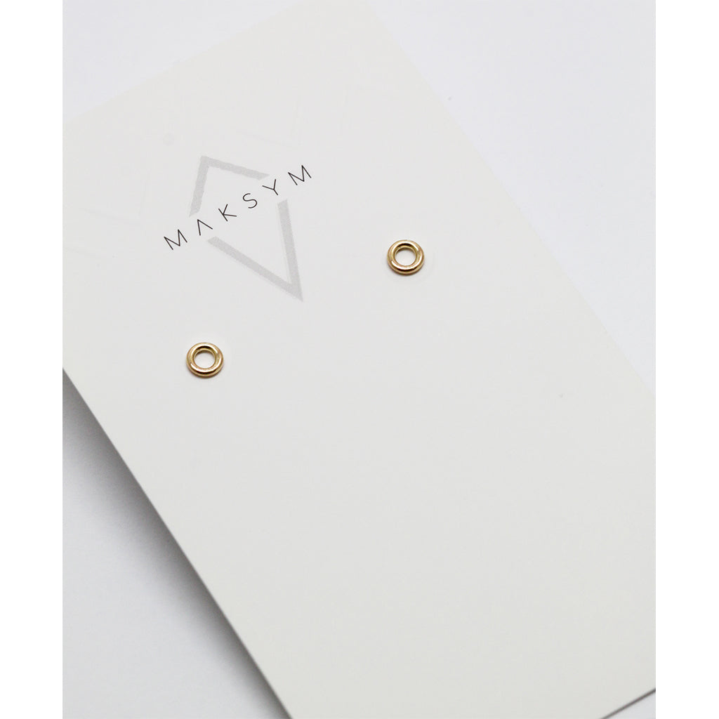 Boucles d'oreilles mini cercle doré - Boutique Articho