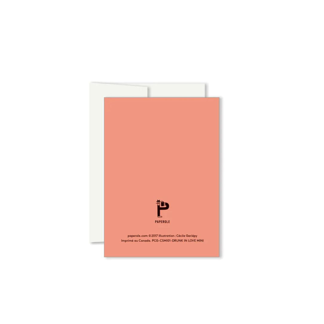 Amour et alcool - carte de souhaits - Boutique Articho