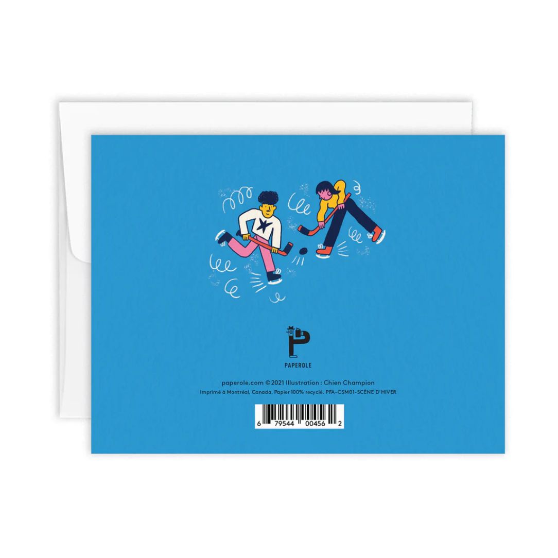 Scène d'hiver - carte de souhaits - Boutique Articho