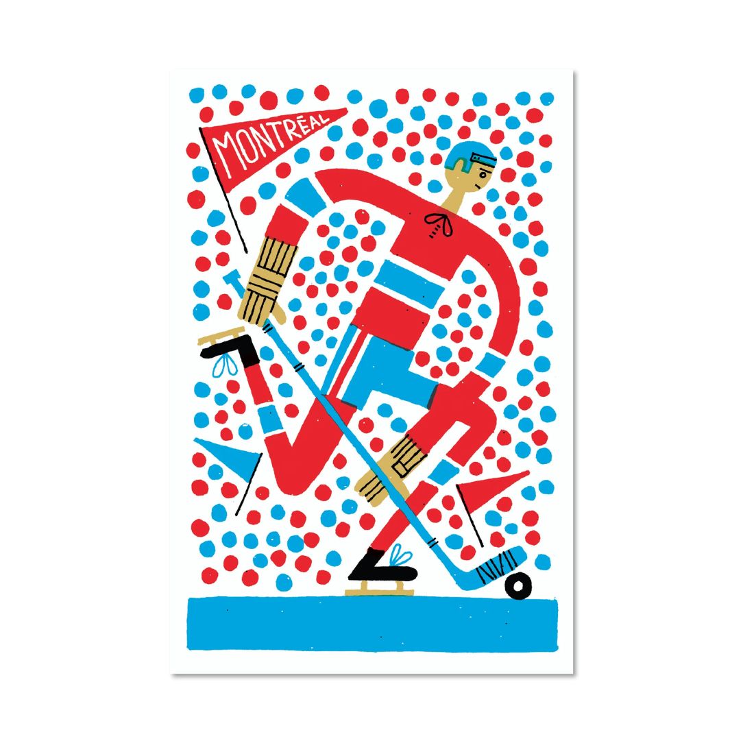 Go Habs Go - carte postale - Boutique Articho