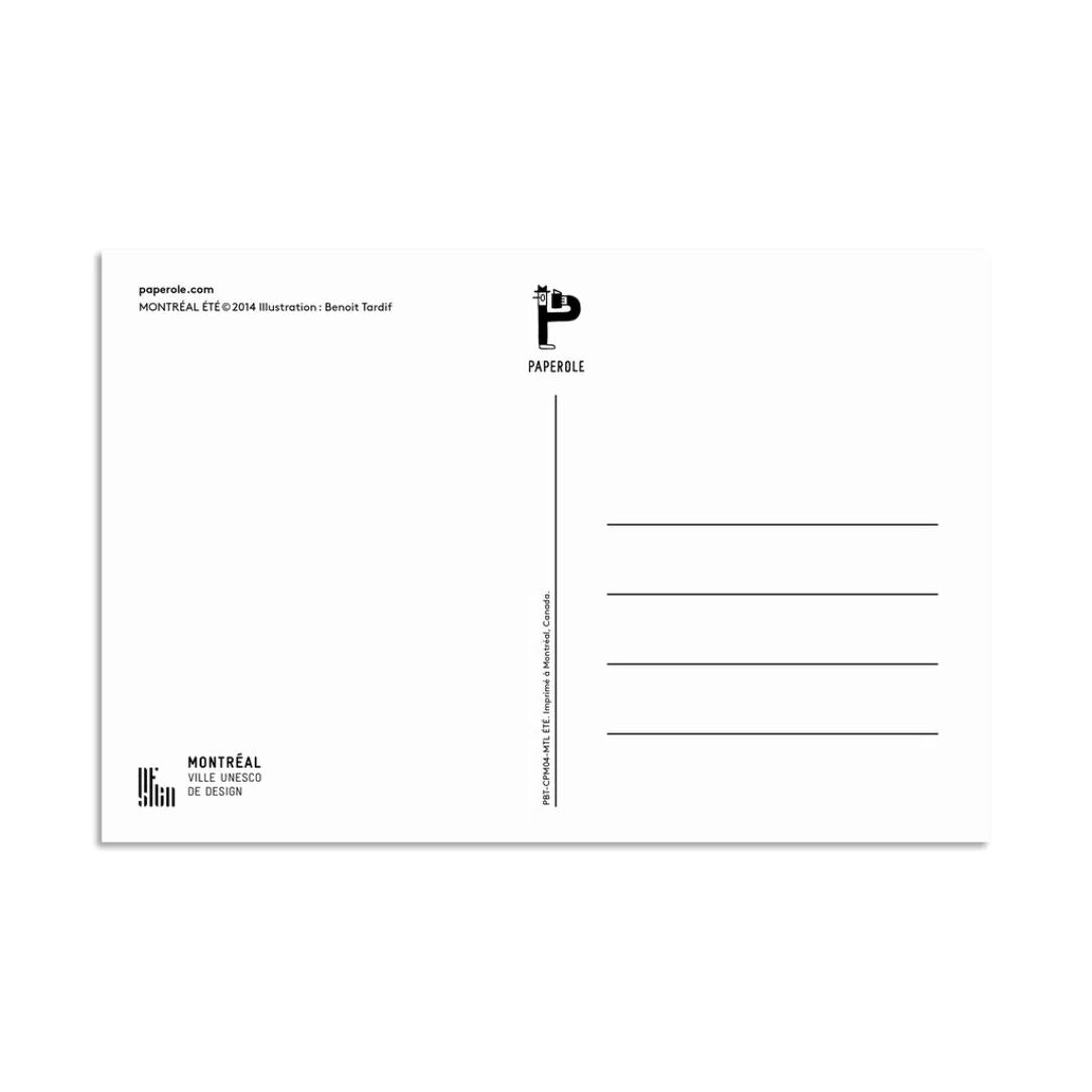 Montreal été - carte postale - Boutique Articho