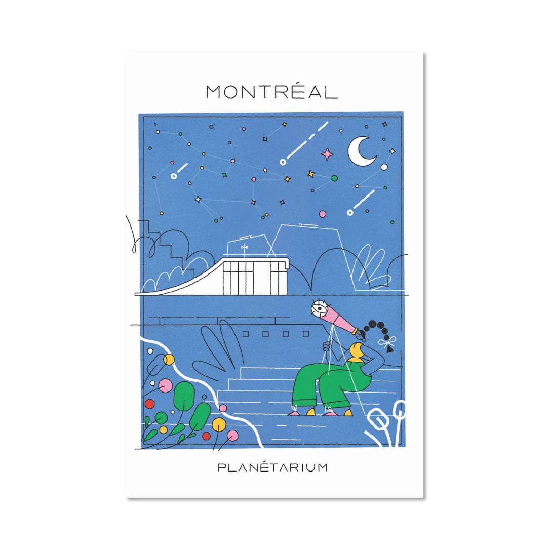 Planétarium - carte postale - Boutique Articho