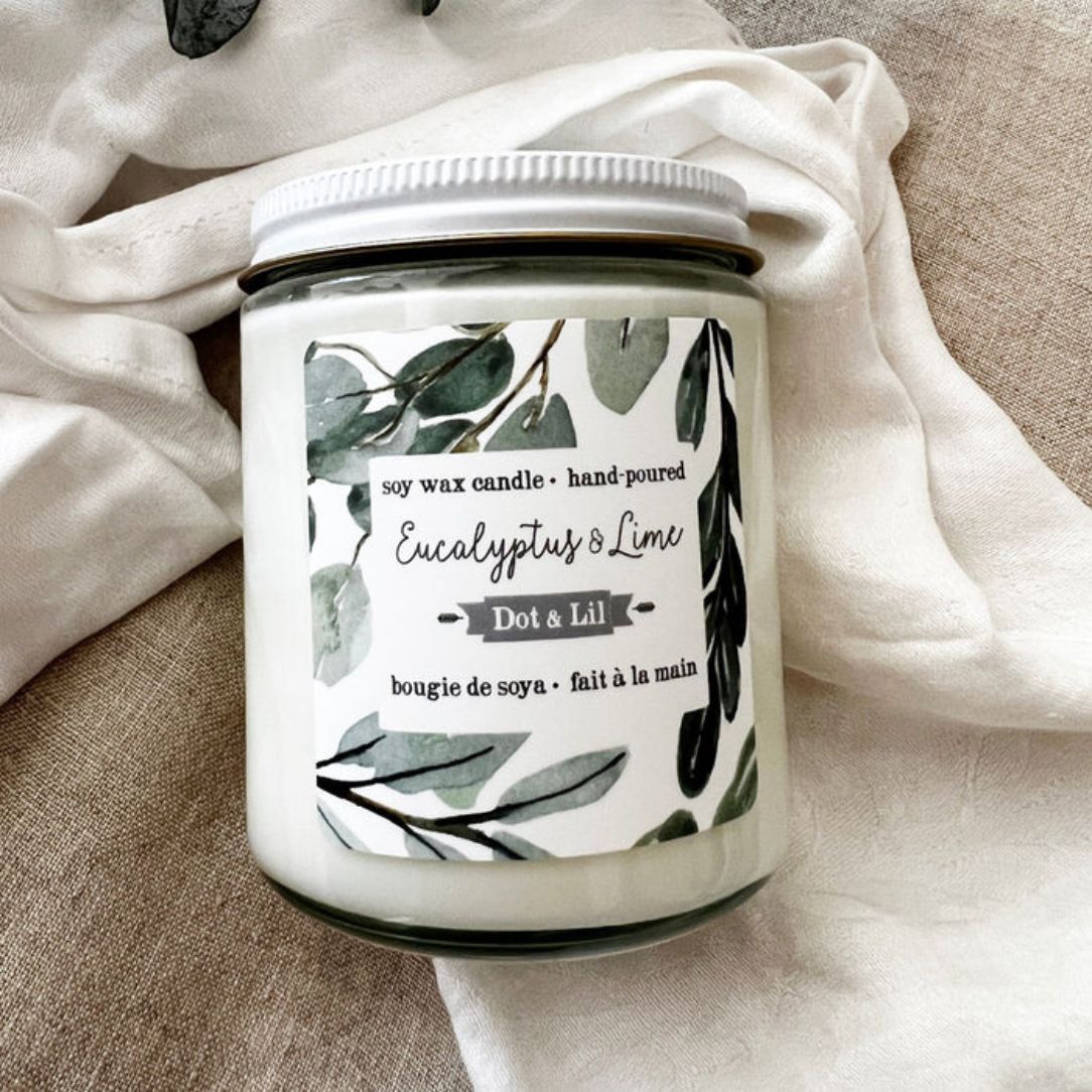 Bougie de soya - Eucalyptus & Lime - Boutique Articho