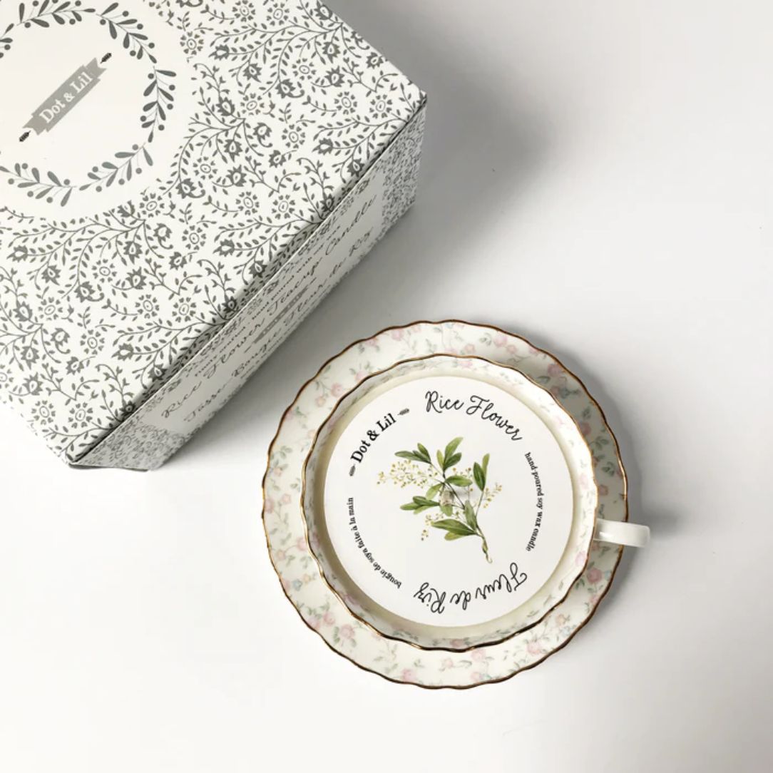 Dot&Lil - Tasse Bougie Fleur de riz - Boutique Articho
