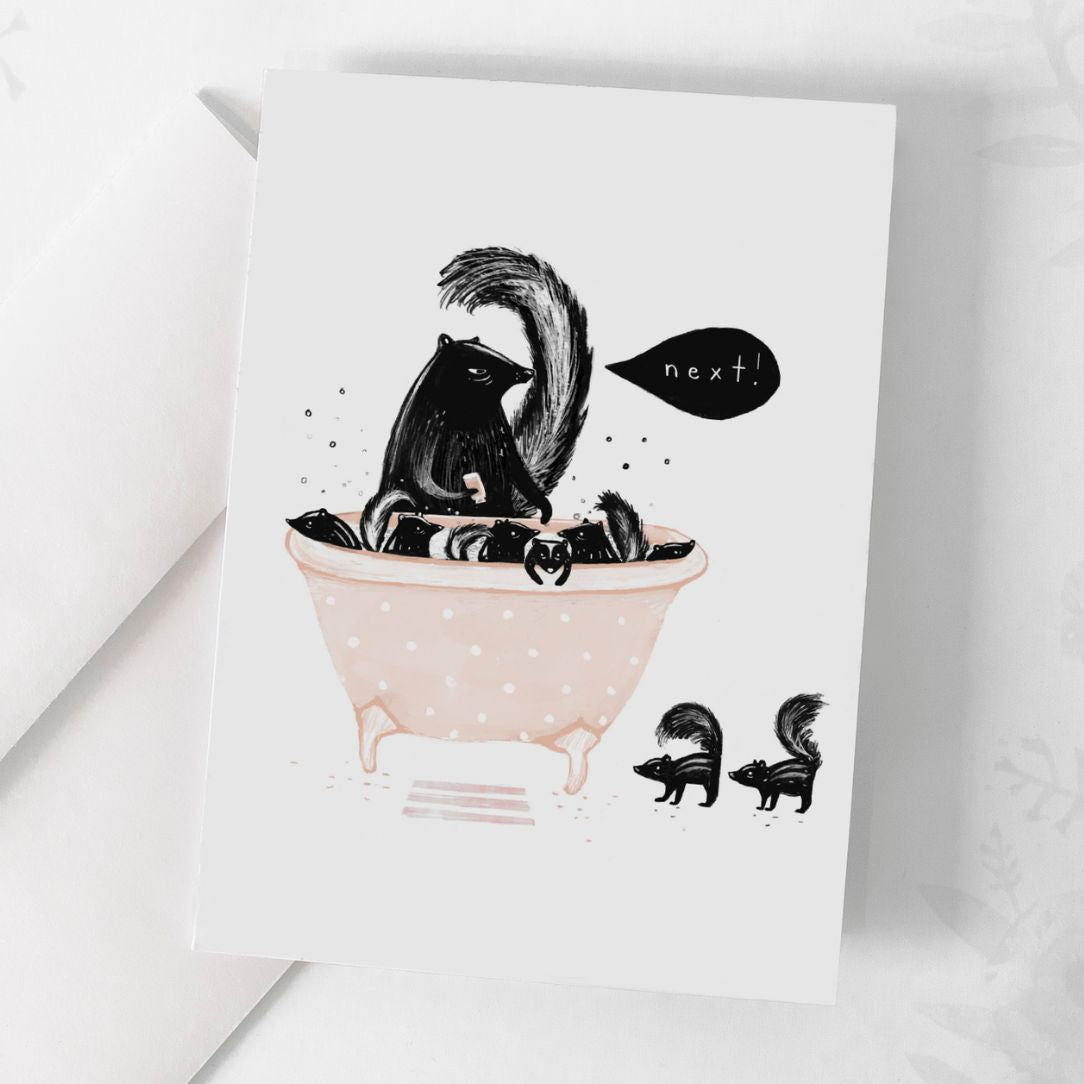 Carte de souhaits - Moufettes - Boutique Articho