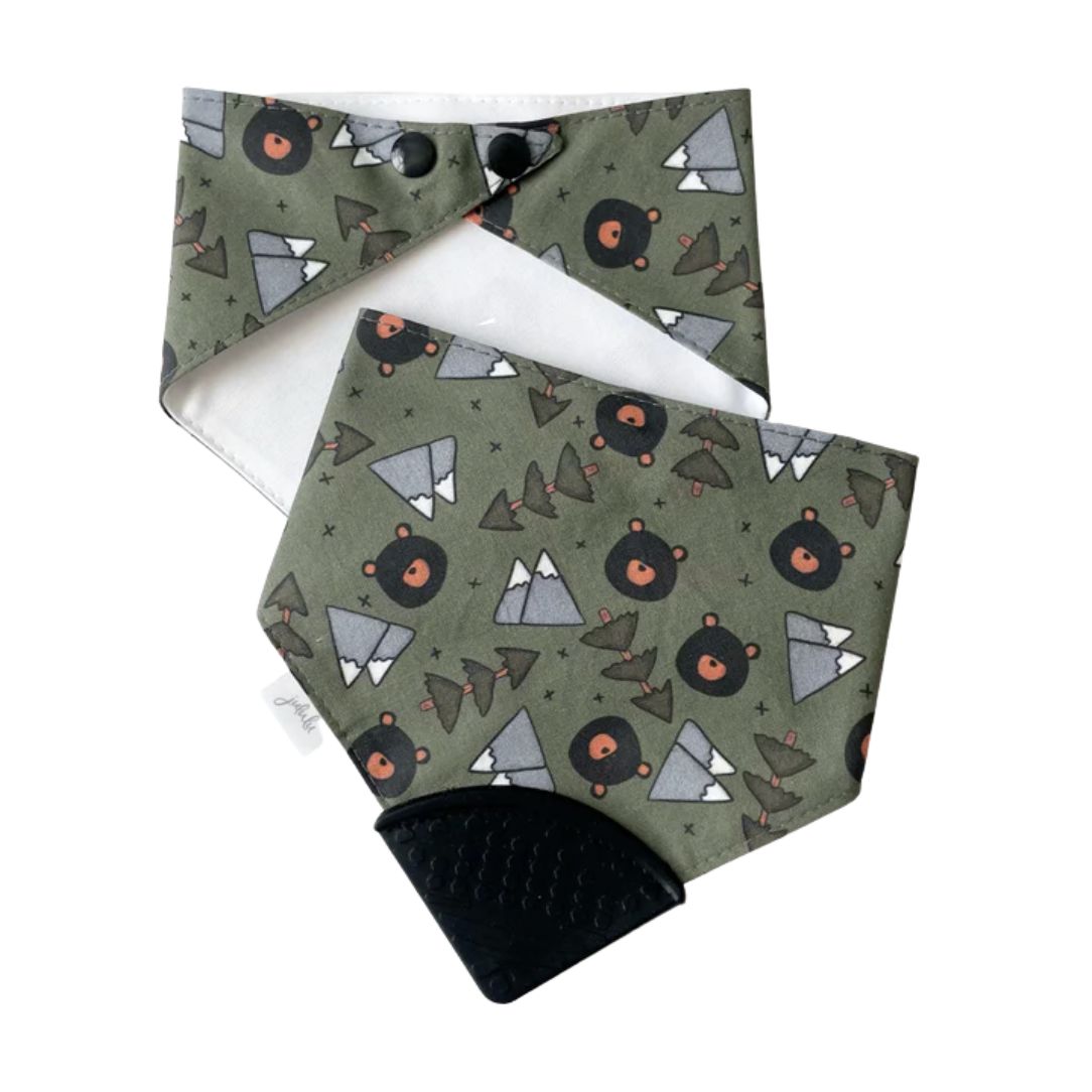 Bavoir de dentition - Ours noirs - Boutique Articho