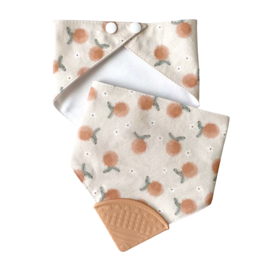 Bavoir de dentition - Petites pêches - Boutique Articho