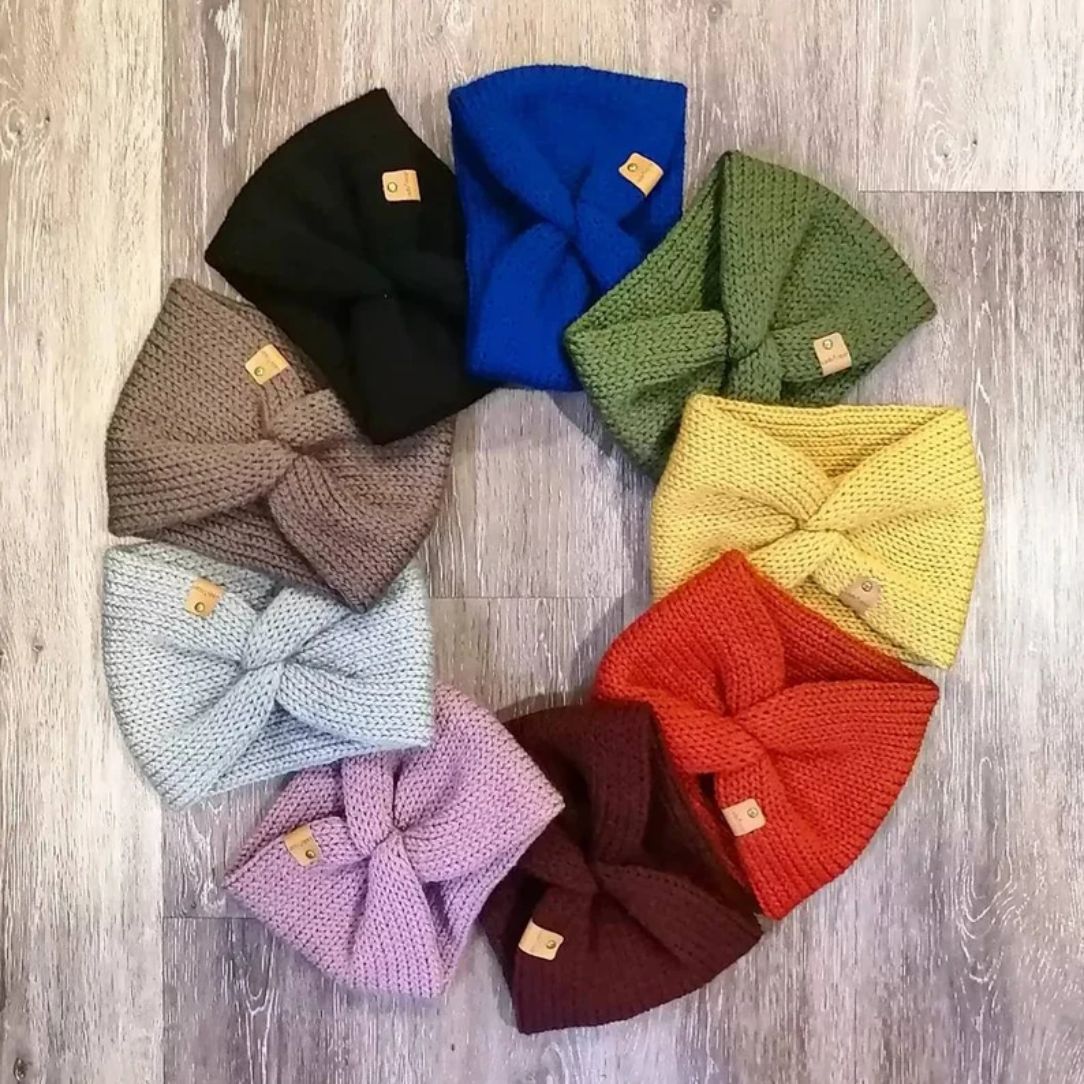 Bandeau Tremblant en tricot - Rouille - Boutique Articho