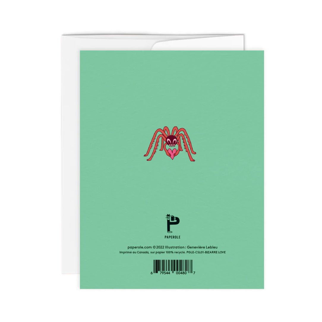 Amour bizarre - carte de souhaits - Boutique Articho