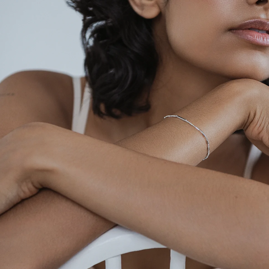 Bracelet barres argent - Boutique Articho
