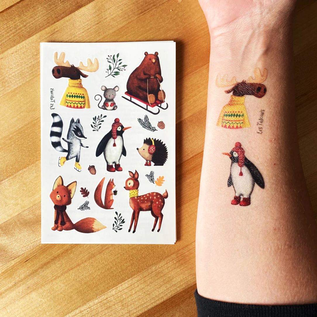 Les Tatoués - Tattoo Animaux d'hiver - Boutique Articho