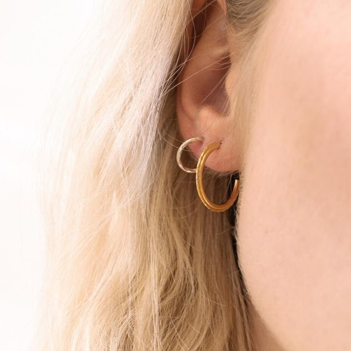 Boucles d'oreilles - créoles moyennes - Boutique Articho