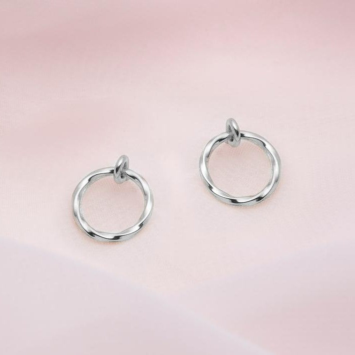 Boucles d'oreilles - cercle poli et torsadé - Boutique Articho