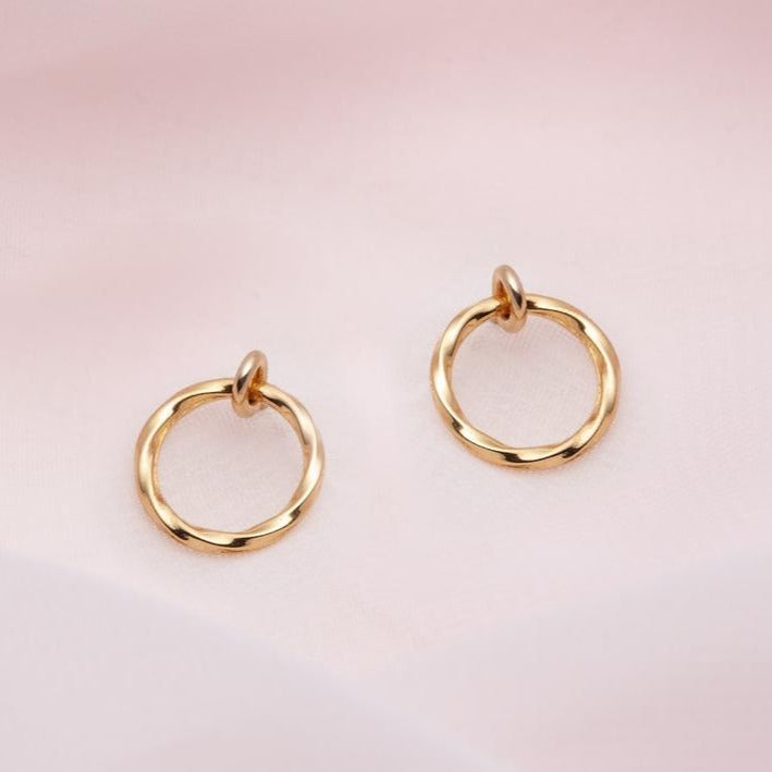 Boucles d'oreilles - cercle poli et torsadé - Boutique Articho