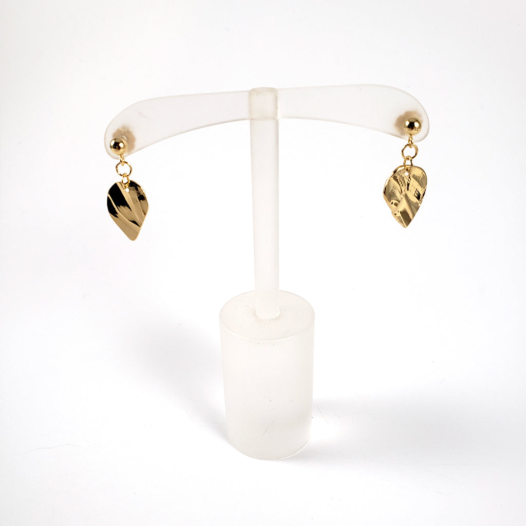 Boucles d'oreilles feuille - petite - Boutique Articho