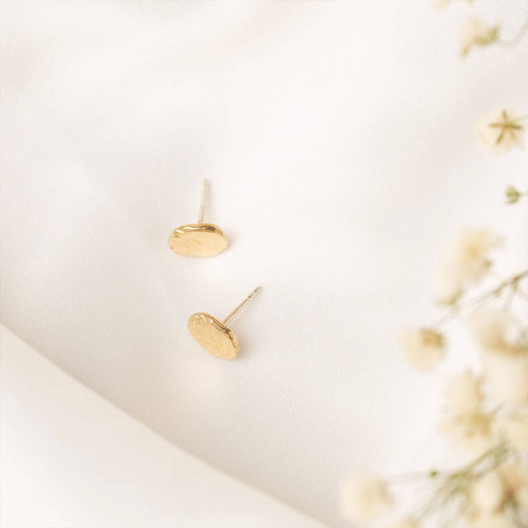 Boucles d'oreilles clous texturés - ÉLISE - Boutique Articho