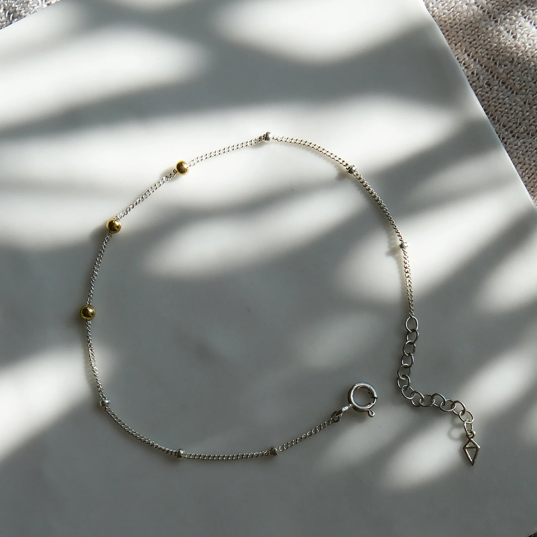 Bracelet boules deux tons - Boutique Articho
