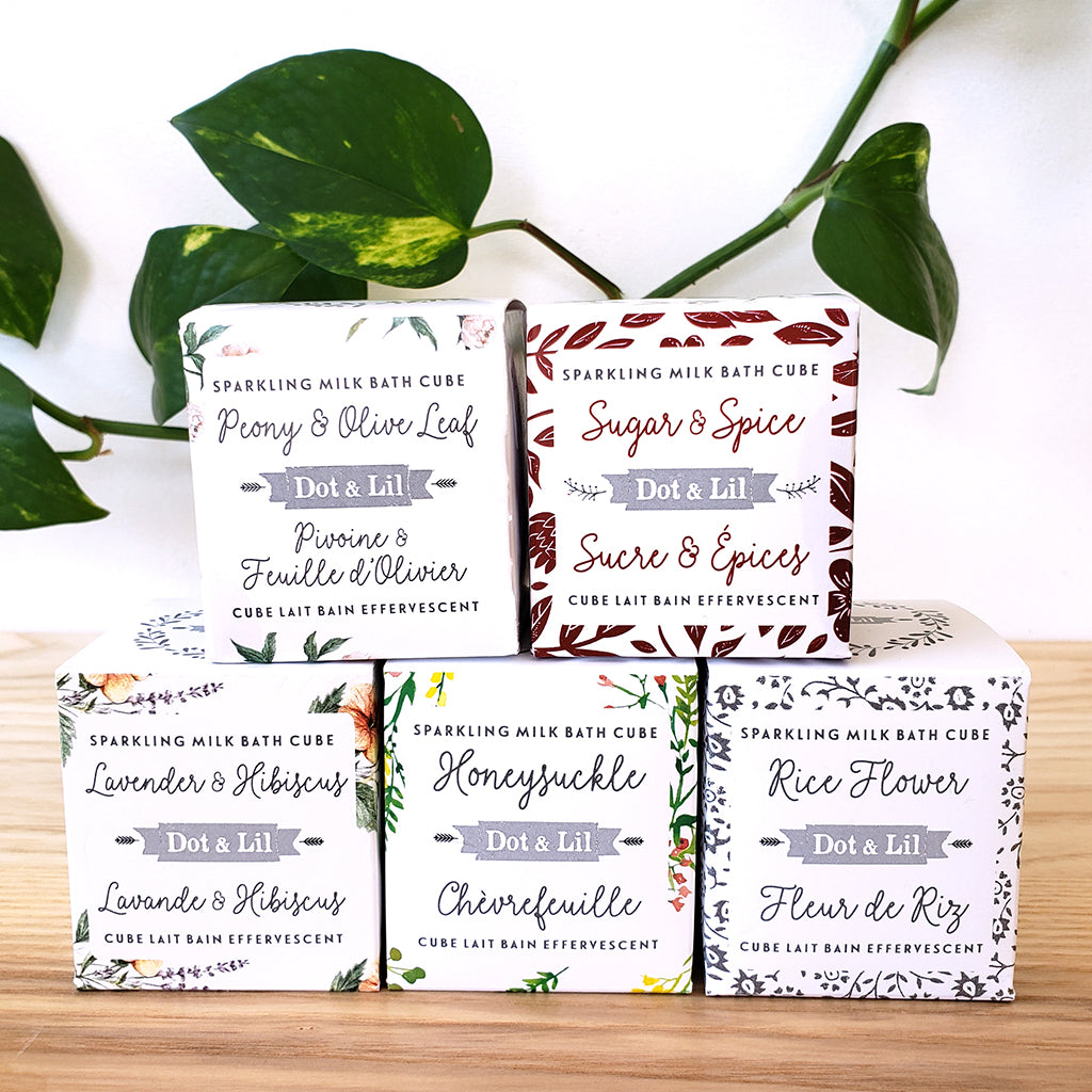 Cube de lait effervescent pour le bain - Boutique Articho