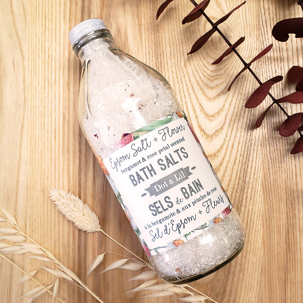 Sel de bain bergamote & rose - Boutique Articho