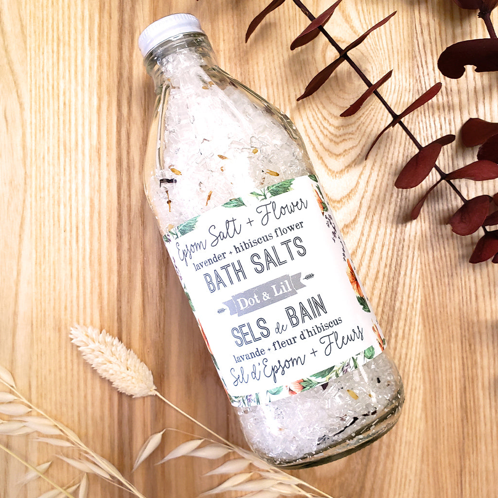 Sel de bain Lavande & Fleurs d'hibiscus - Boutique Articho