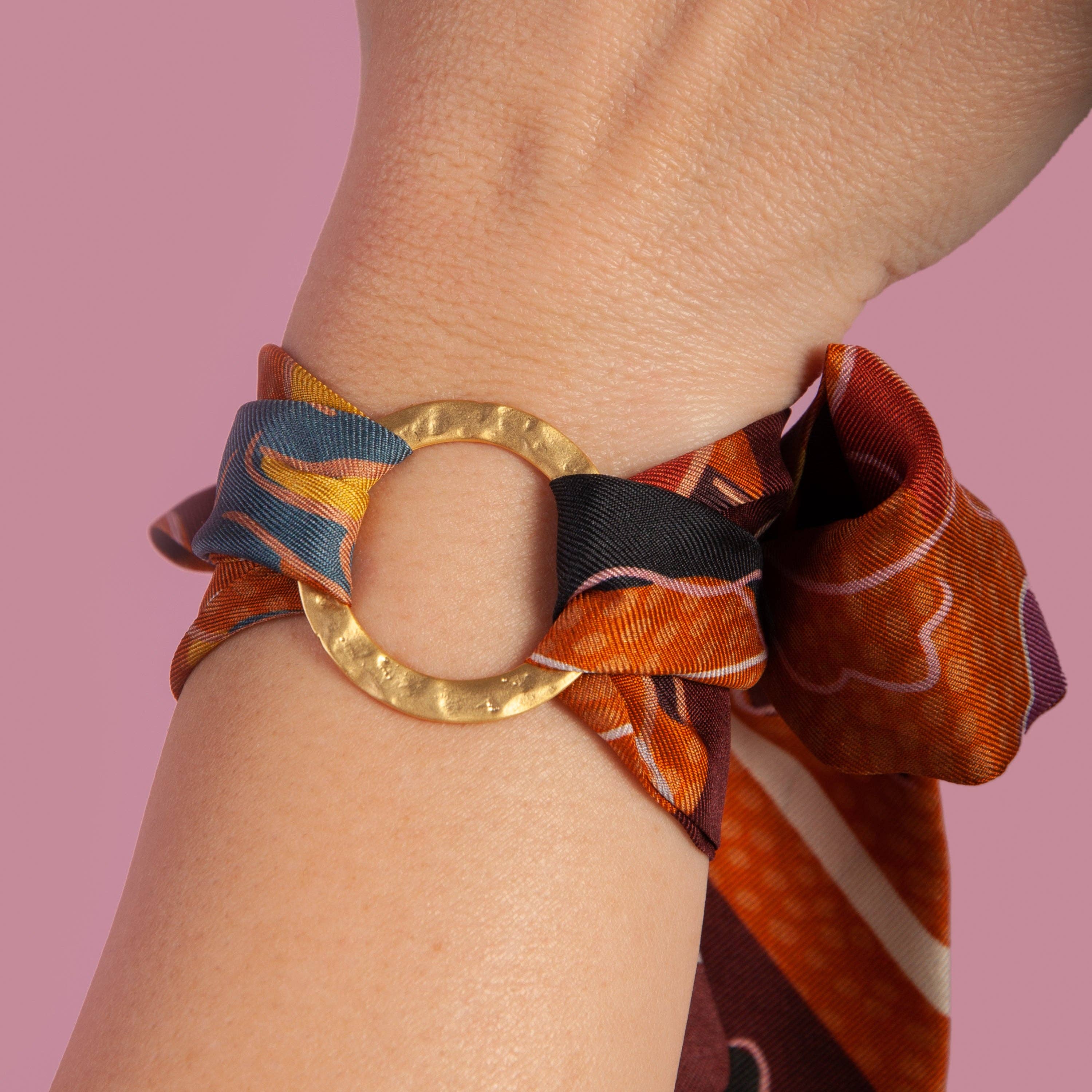 Anneau de foulard en or, petit