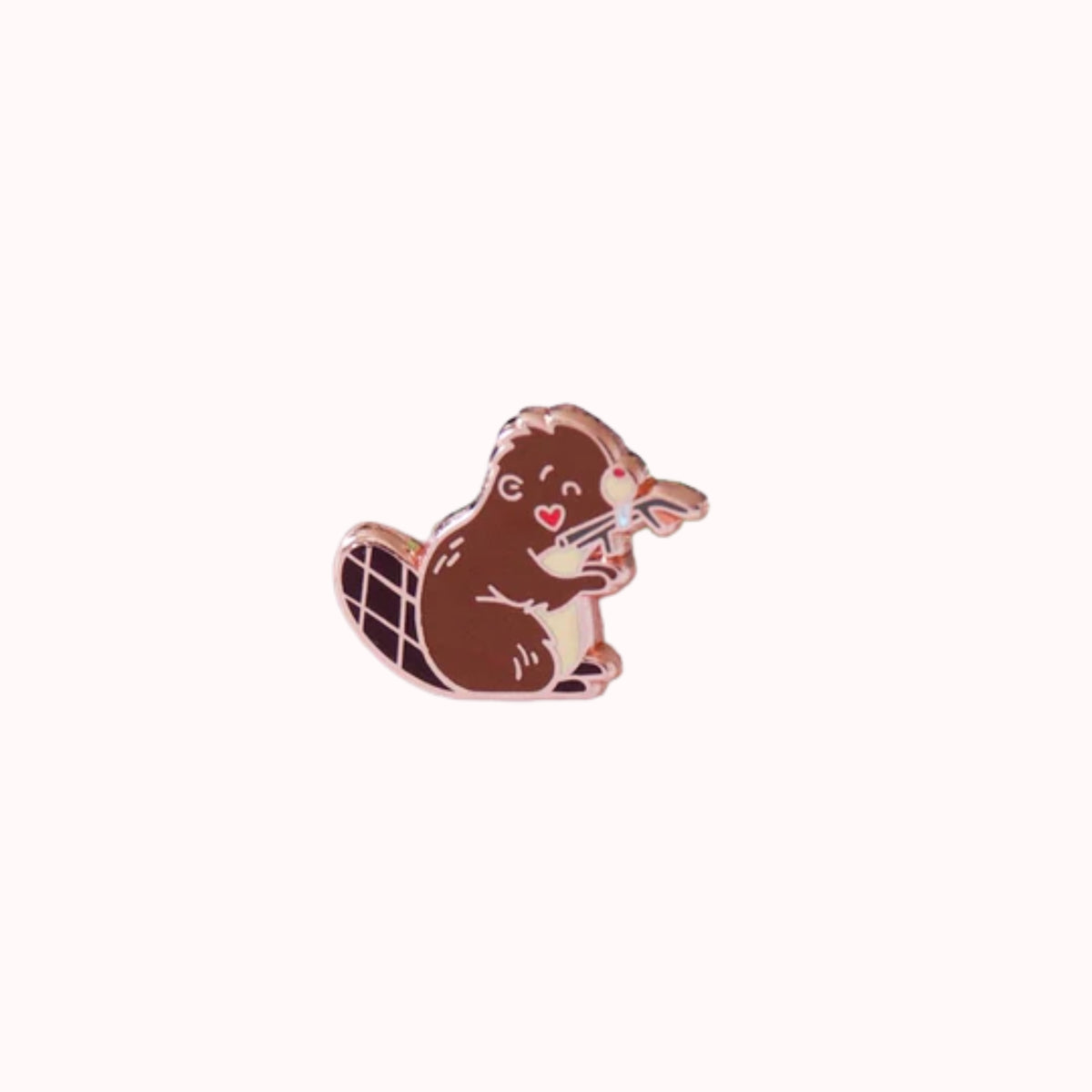 Mini castor | épinglette | Hop & Flop chez Articho