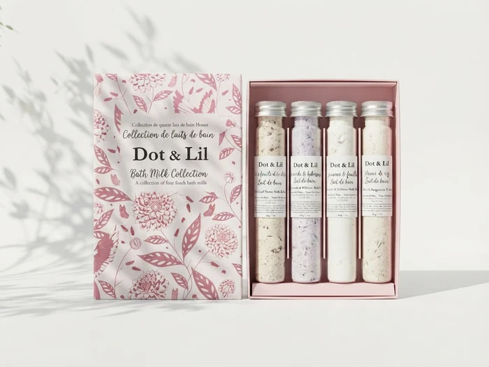 Coffret cadeau - 4 laits de bain