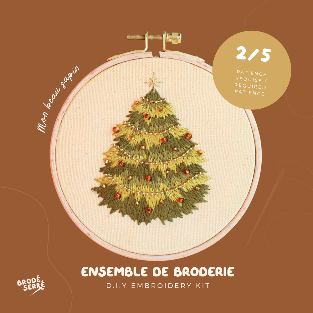 Kit de broderie DIY - Mon beau sapin