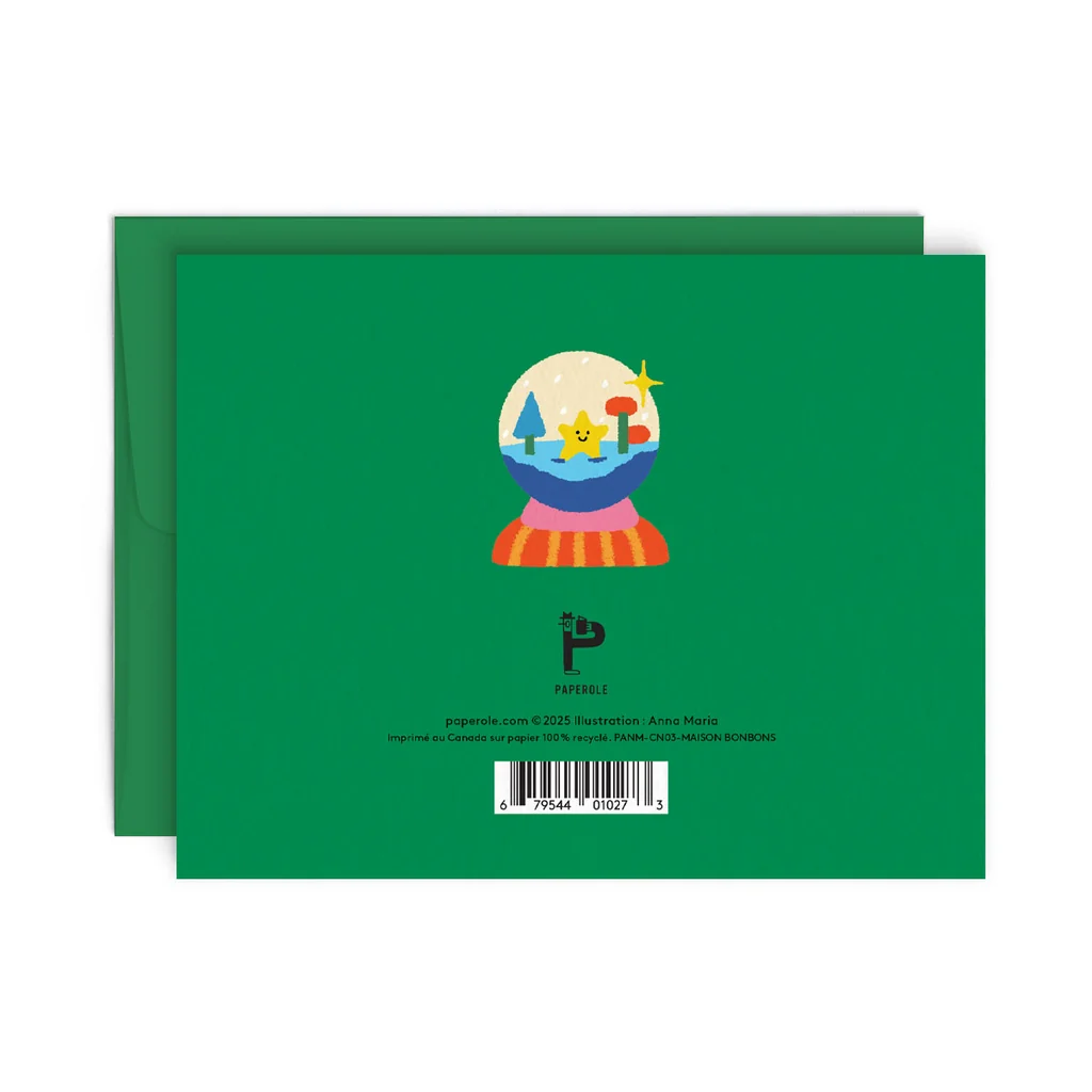 Maison bonbons - carte de souhaits