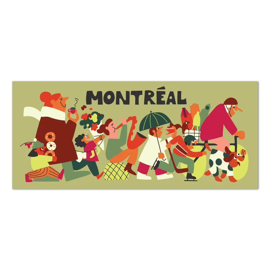 MTL Quatre saisons  - carte postale