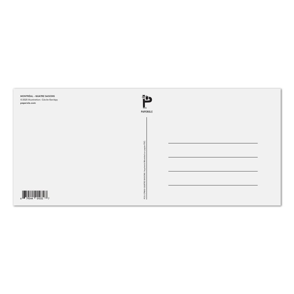MTL Quatre saisons  - carte postale