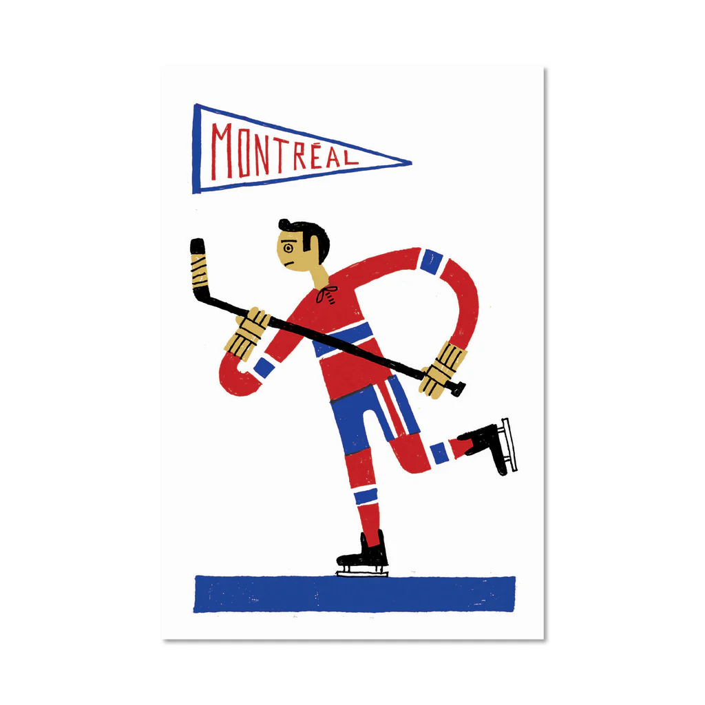 Hockey  - carte postale