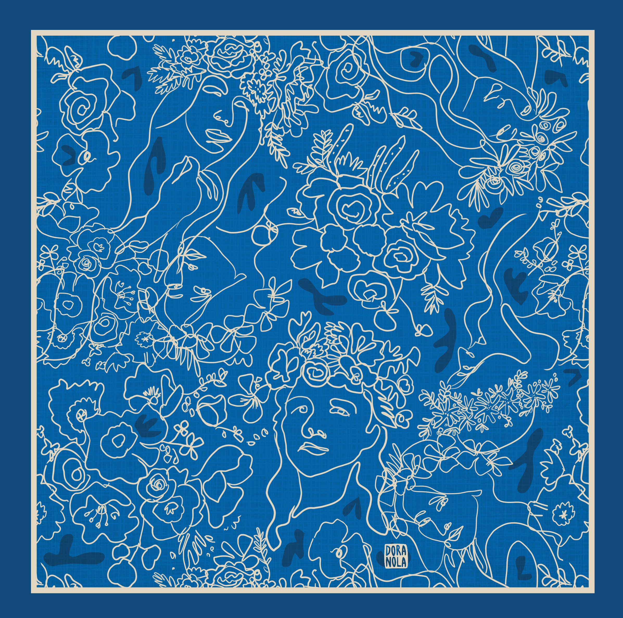 Foulard en soie Queen 50