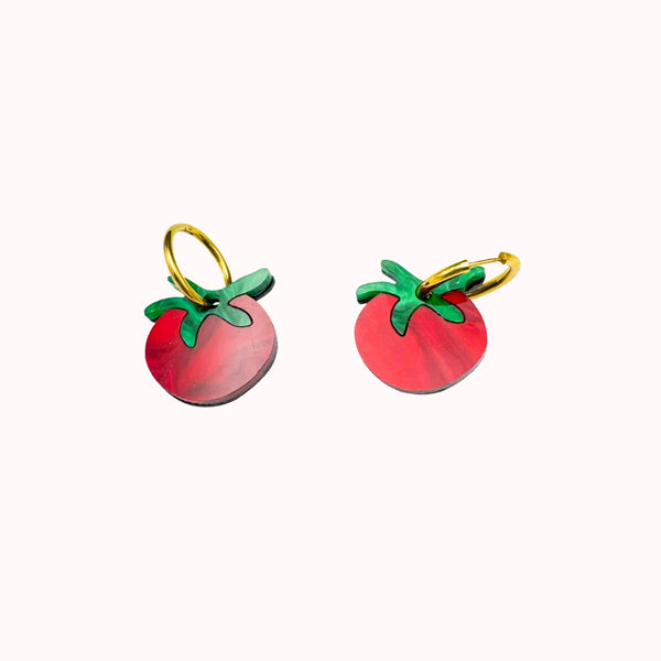 Tomate - boucles d'oreilles