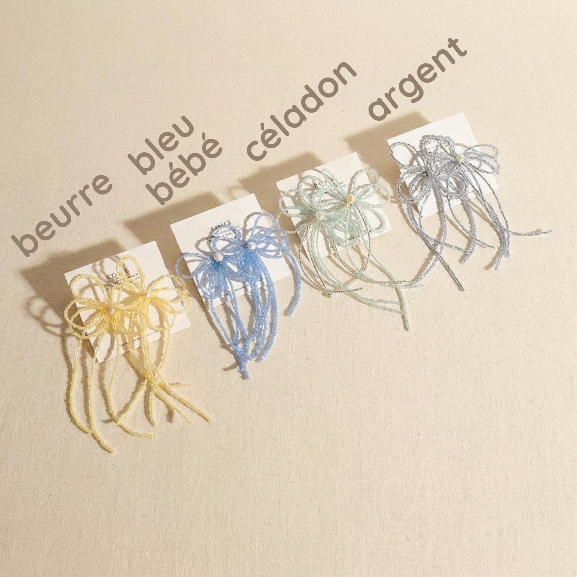Boucles nœud avec perle