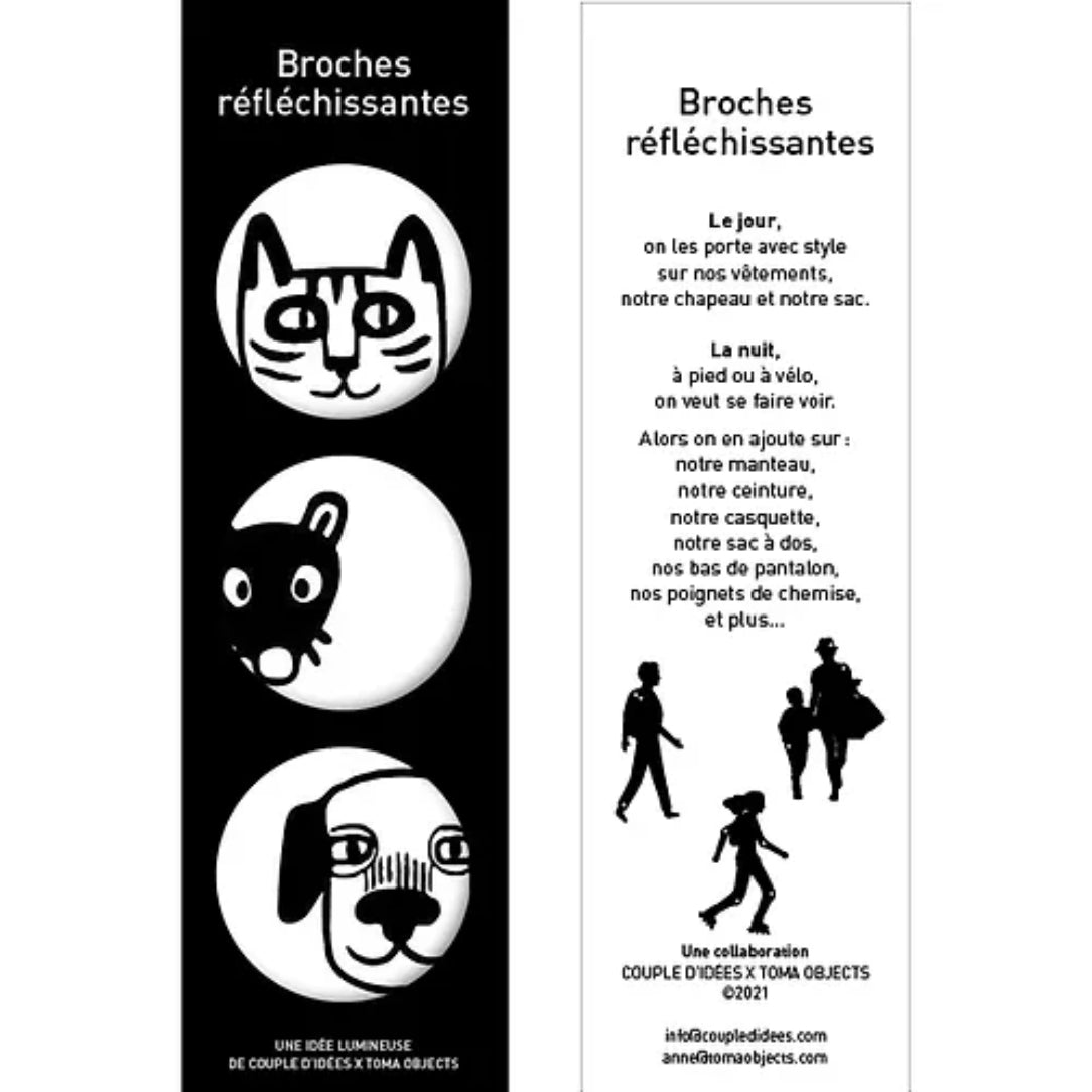 Broches # 024 - Chien Chat Souris