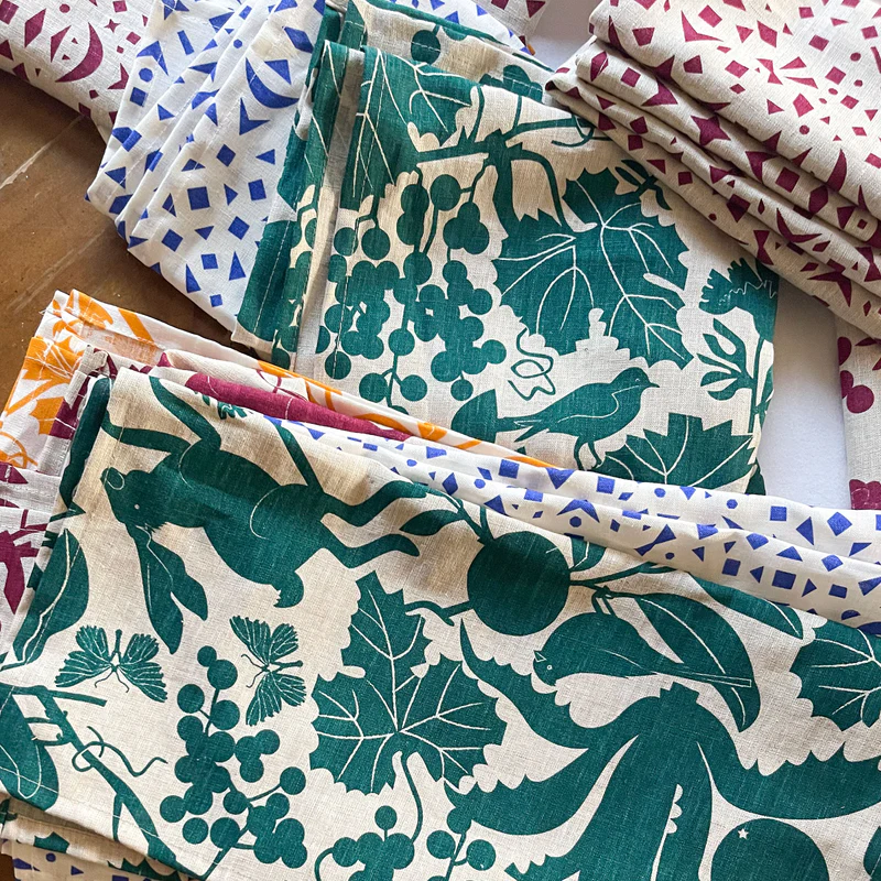 Vignoble - Duo de serviettes de table