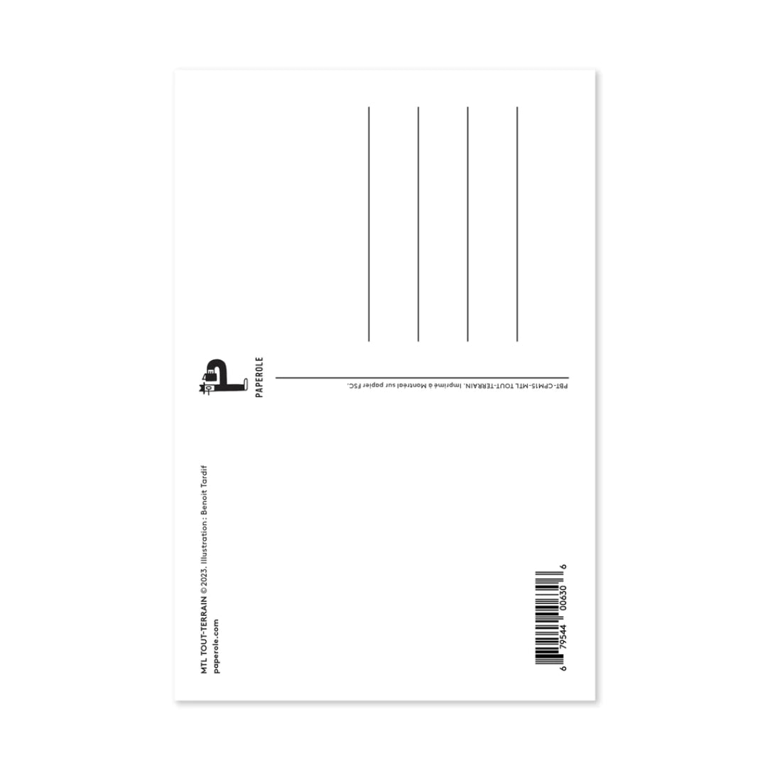 MTL tout-terrain - carte postale - Boutique Articho