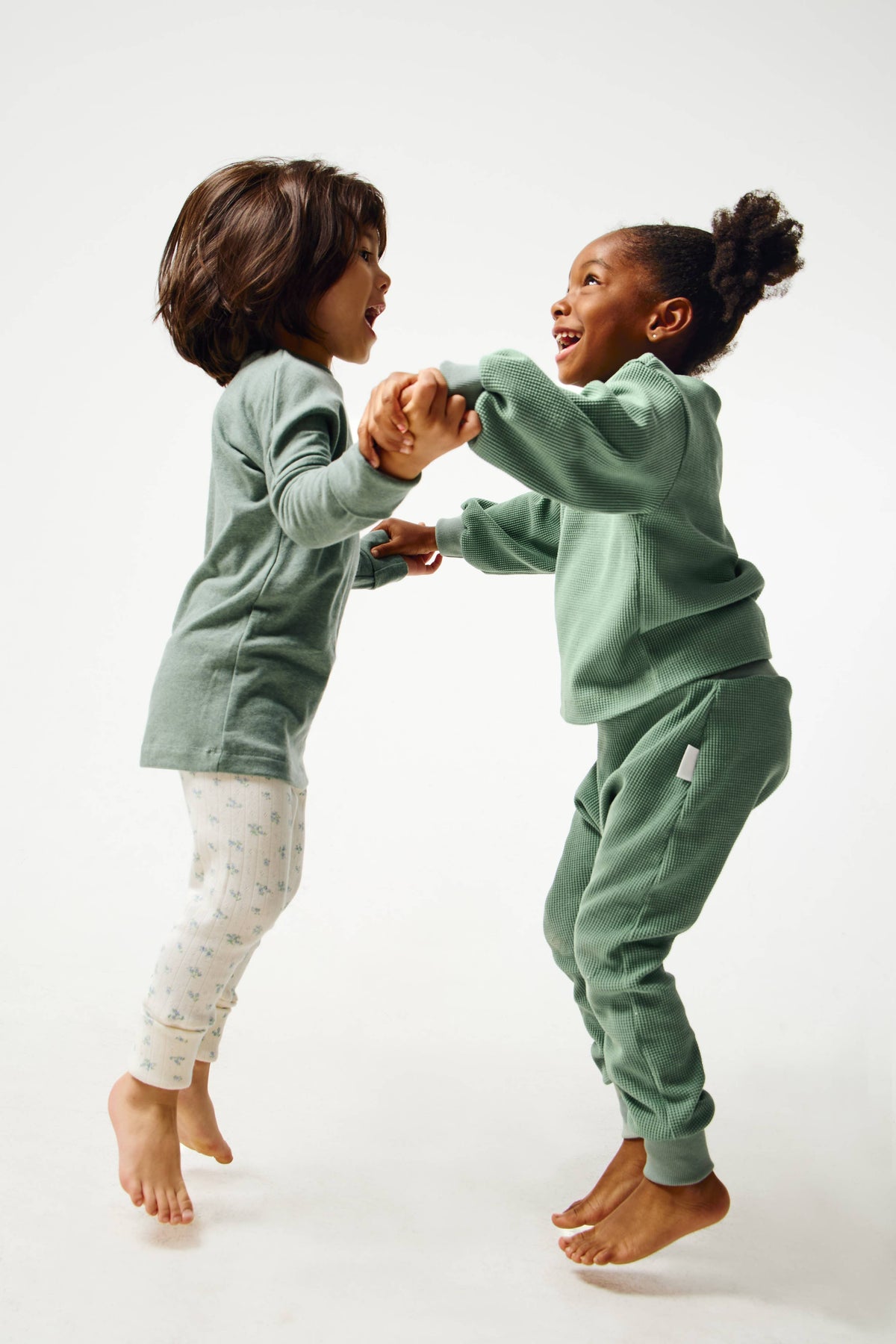 Pull gaufré « Grandis avec moi » | Vert