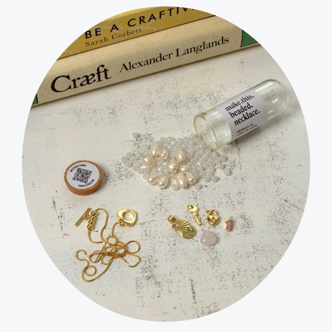 Kit pour collier DIY - Cœur verrouillé - Boutique Articho